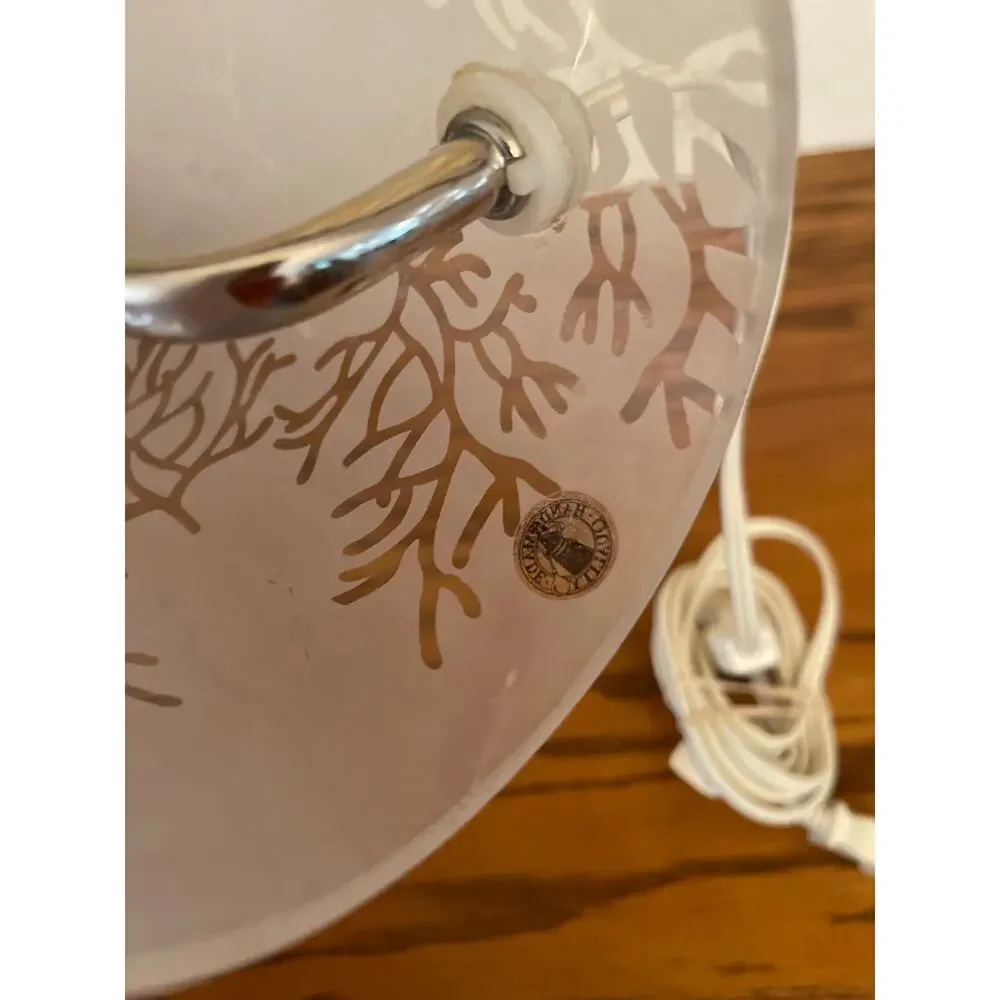 Frosted glass tall luminary  portable lamp